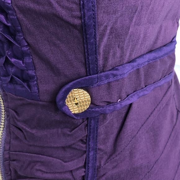 HEAVEN U.S.A PURPLE BODYCON DRESS - Picture 3 of 6